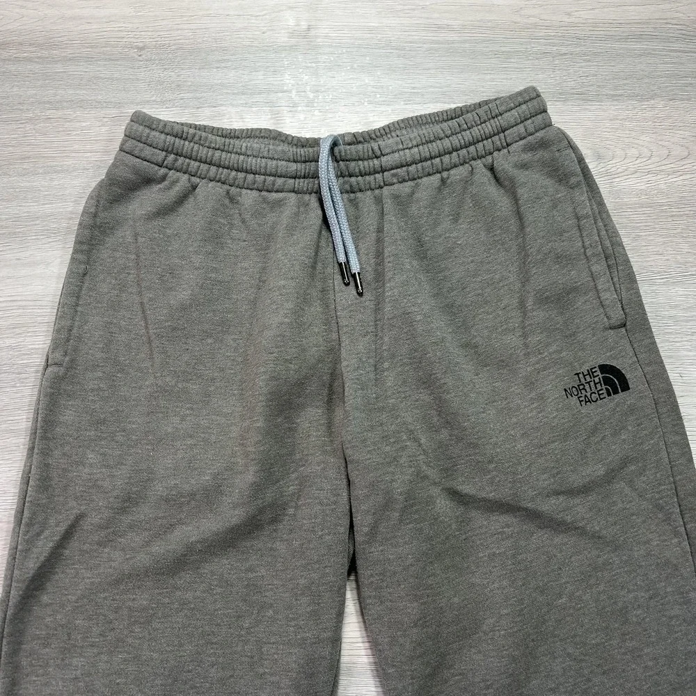 The North Face Sweatpants Mens‎ Small Gray Fleece Joggers Elastic Waist Pockets